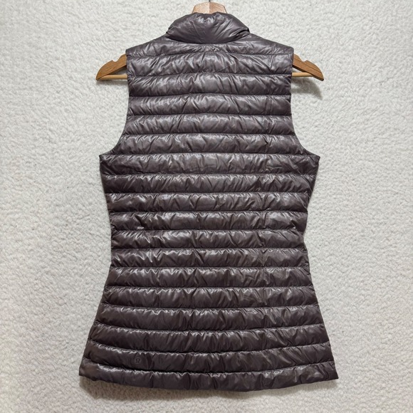 Lululemon Womens Sz 4 Pack it Down Goose Puffer Packable Vest Shiny Olive Brown‎ - Picture 2 of 15